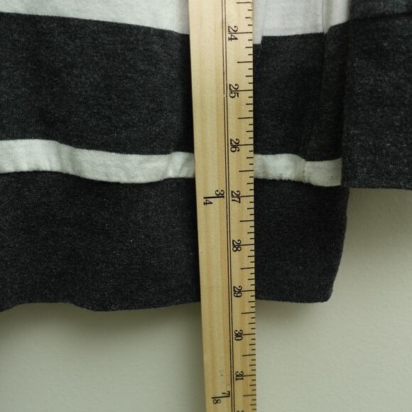 Disney Parks Mickey Mouse LOVE Hoodie Sweatshirt Striped Black White Size XL - Picture 9 of 9